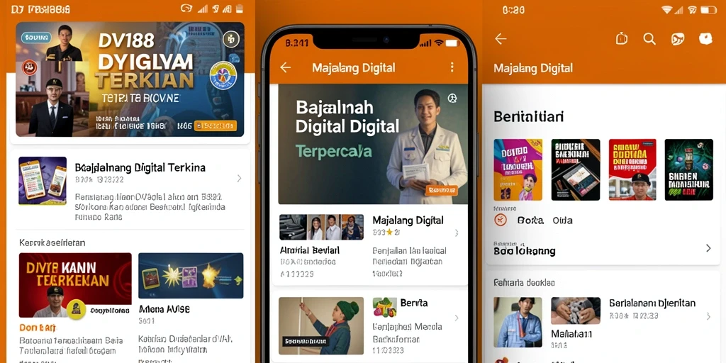 Tampilan antarmuka DV188 yang modern dan mudah digunakan.