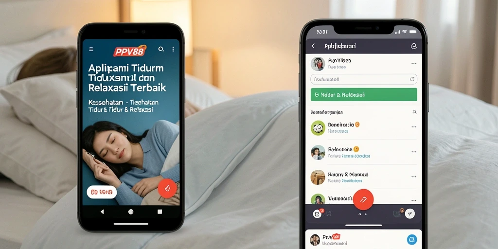 Tampilan antarmuka PPV88 yang menenangkan untuk Tidur & Relaksasi.