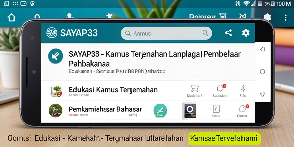Tampilan antarmuka pengguna SAYAP33 yang sederhana dan efektif.
