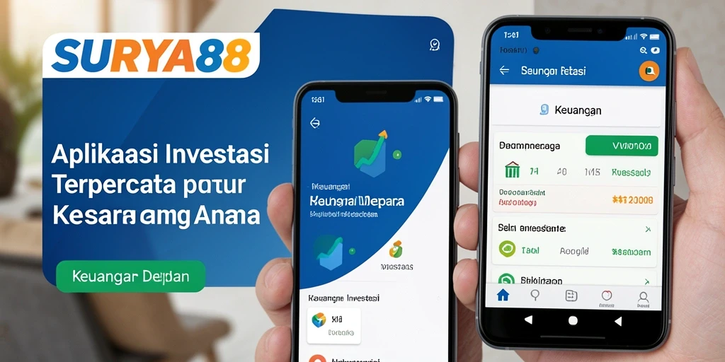 Tampilan intuitif aplikasi Investasi SURYA88 yang modern dan ramah pengguna.
