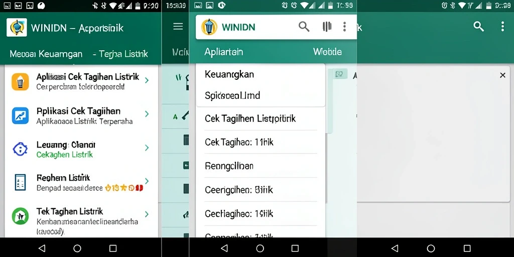 Antarmuka WINIDN menampilkan informasi lengkap tagihan listrik.