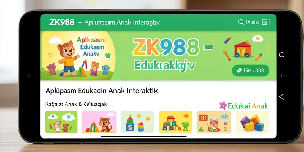 Antarmuka ZK988 yang ramah anak dan interaktif.