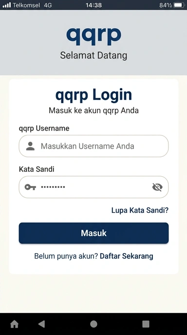 Panduan Masuk Akun qqrp untuk Android